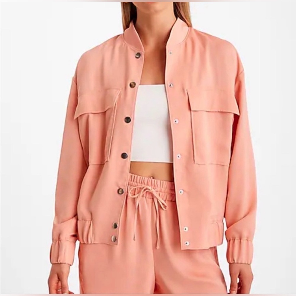 Express Women's Peach Bomber Jacket